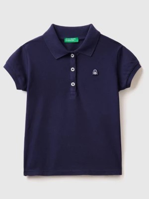 Zdjęcie produktu Benetton, Regular Fit Polo In Organic Cotton, size 104, Dark Blue, Kids United Colors of Benetton