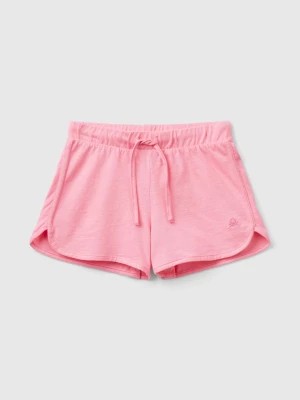 Zdjęcie produktu Benetton, Runner Style Shorts In Organic Cotton, size 2XL, Pink, Kids United Colors of Benetton