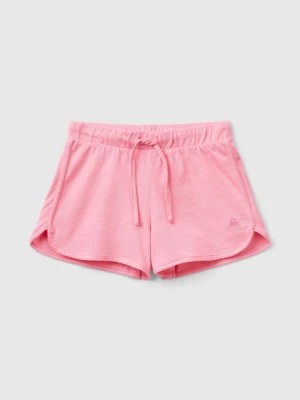 Zdjęcie produktu Benetton, Runner Style Shorts In Organic Cotton, size S, Pink, Kids United Colors of Benetton