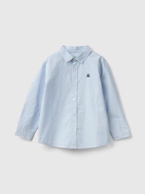 Zdjęcie produktu Benetton, Shirt In Pure Cotton, size 110, Light Blue, Kids United Colors of Benetton