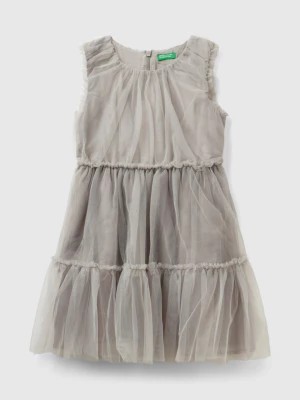 Zdjęcie produktu Benetton, Short Tulle Dress, size S, Gray, Kids United Colors of Benetton