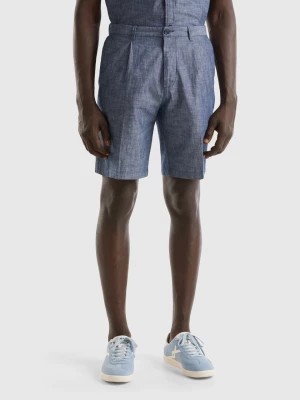 Zdjęcie produktu Benetton, Shorts In Chambray, size 52, Gray, Men United Colors of Benetton