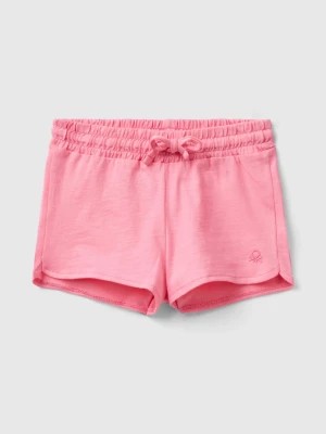 Zdjęcie produktu Benetton, Shorts With Drawstring In Organic Cotton, size 104, Pink, Kids United Colors of Benetton