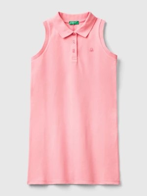 Zdjęcie produktu Benetton, Sleeveless Polo-style Dress, size 3XL, Pink, Kids United Colors of Benetton