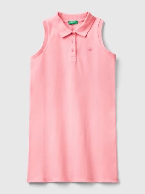 Zdjęcie produktu Benetton, Sleeveless Polo-style Dress, size XL, Pink, Kids United Colors of Benetton