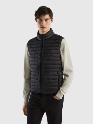 Zdjęcie produktu Benetton, Sleeveless Puffer Jacket With Recycled Wadding, size XL, Black, Men United Colors of Benetton