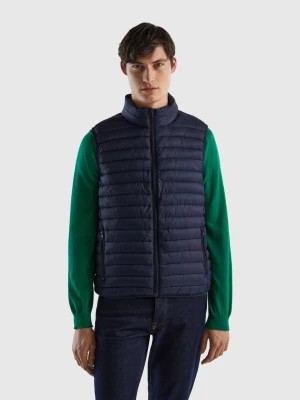 Zdjęcie produktu Benetton, Sleeveless Puffer Jacket With Recycled Wadding, size XXXL, Dark Blue, Men United Colors of Benetton