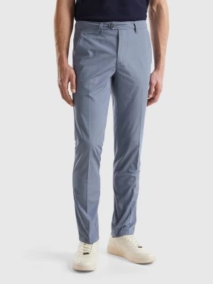Zdjęcie produktu Benetton, Slim Fit Chinos In Light Cotton, size 58, Air Force Blue, Men United Colors of Benetton