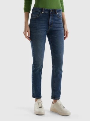 Zdjęcie produktu Benetton, Slim Fit High-waisted Jeans, size 32, Blue, Women United Colors of Benetton