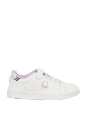 Zdjęcie produktu Benetton Sneakersy w kolorze biało-fioletowym rozmiar: 24