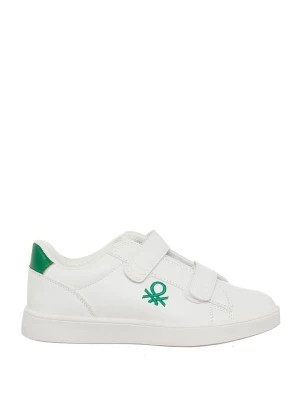 Zdjęcie produktu Benetton Sneakersy w kolorze biało-zielonym rozmiar: 30