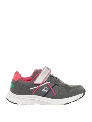 Zdjęcie produktu Benetton Sneakersy w kolorze szaro-różowym rozmiar: 25