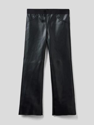 Zdjęcie produktu Benetton Spodnie w kolorze czarnym rozmiar: 122