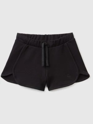 Zdjęcie produktu Benetton, Sweat Shorts In 100% Organic Cotton, size 110, Black, Kids United Colors of Benetton