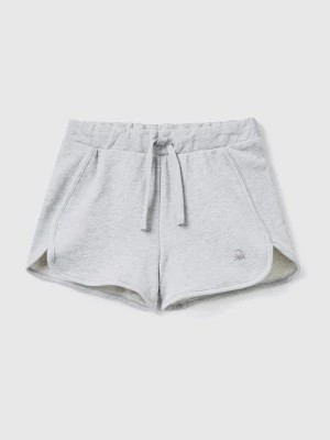 Zdjęcie produktu Benetton, Sweat Shorts In 100% Organic Cotton, size 90, Light Gray, Kids United Colors of Benetton