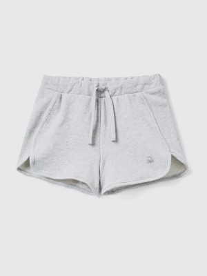 Zdjęcie produktu Benetton, Sweat Shorts In 100% Organic Cotton, size 98, Light Gray, Kids United Colors of Benetton