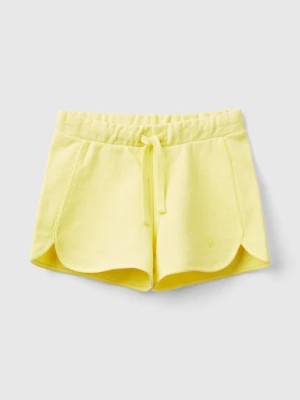 Zdjęcie produktu Benetton, Sweat Shorts In 100% Organic Cotton, size 98, Yellow, Kids United Colors of Benetton
