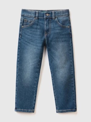 Zdjęcie produktu Benetton, Vintage Look Skinny Fit Jeans, size 82, Dark Blue, Kids United Colors of Benetton