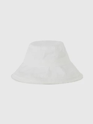 Zdjęcie produktu Benetton, White Bucket-style Hat, size S, Creamy White, Women United Colors of Benetton