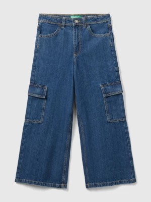 Zdjęcie produktu Benetton, Wide Fit Cargo Jeans, size 2XL, Blue, Kids United Colors of Benetton