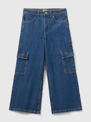 Zdjęcie produktu Benetton, Wide Fit Cargo Jeans, size L, Blue, Kids United Colors of Benetton