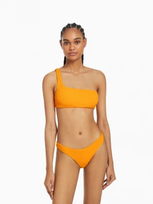 Zdjęcie produktu Bershka Asymetryczna Góra Od Bikini Kobieta Pomarańczowy