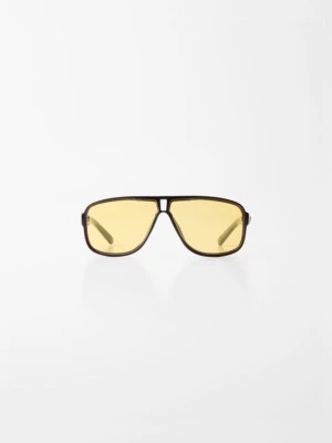 Zdjęcie produktu Bershka Okulary Przeciwsłoneczne Mężczyzna Żółty