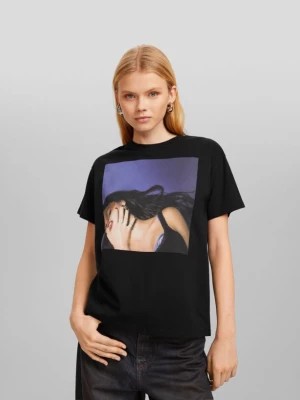 Zdjęcie produktu Bershka Olivia Rodrigo – Koszulka Z Krótkim Rękawem I Nadrukiem Kobieta Czarny