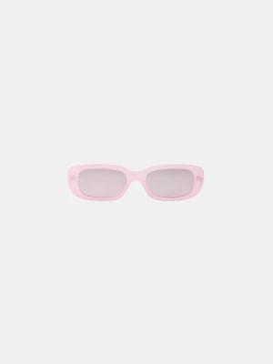 Zdjęcie produktu Bershka Prostokątne Lustrzane Okulary Przeciwsłoneczne Kobieta Różowy