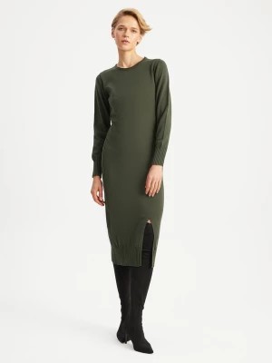 Zdjęcie produktu BGN Sukienka dzianinowa w kolorze khaki rozmiar: 40