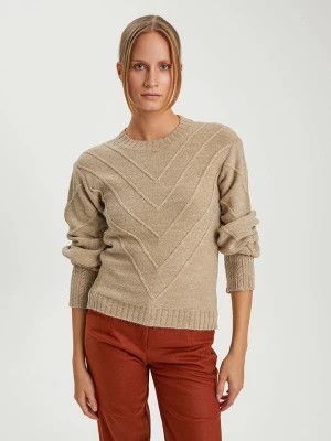 Zdjęcie produktu BGN Sweter w kolorze beżowym rozmiar: 38