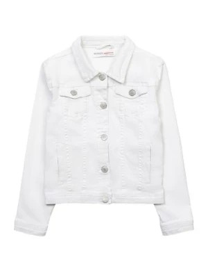 Zdjęcie produktu Biała bawełniana kurtka twill dla dziewczynki Minoti