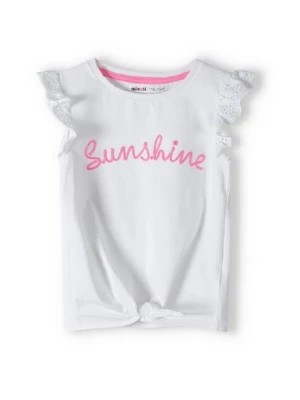 Zdjęcie produktu Biała bluzka niemowlęca bawełniana- Sunshine Minoti
