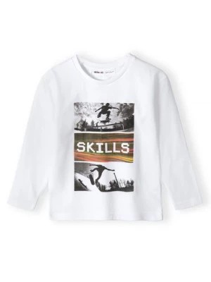 Zdjęcie produktu Biała bluzka z bawełny dla chłopca - Skills Minoti