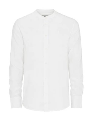 Zdjęcie produktu Biała koszula bez kołnierzyka męska OCHNIK