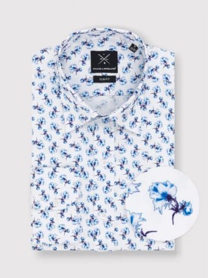 Zdjęcie produktu Biała koszula męska w kwiaty Pako Lorente