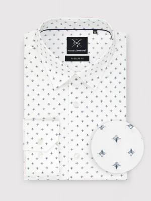 Zdjęcie produktu Biała koszula o kroju Regular Fit w drobny wzór Pako Lorente