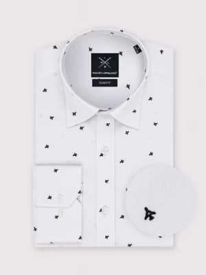 Zdjęcie produktu Biała koszula męska w samoloty Pako Lorente