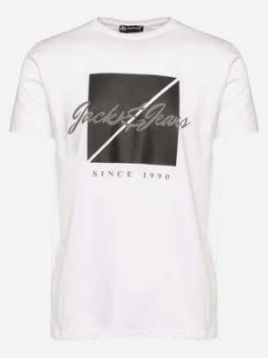 Zdjęcie produktu Biała Koszulka Bawełniana z Nadrukiem Direma
