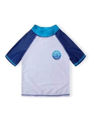 Zdjęcie produktu Biała koszulka kąpielowa z filtrem UV dla chłopca Minoti