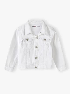 Zdjęcie produktu Biała kurtka jeansowa dla małej dziewczynki Minoti