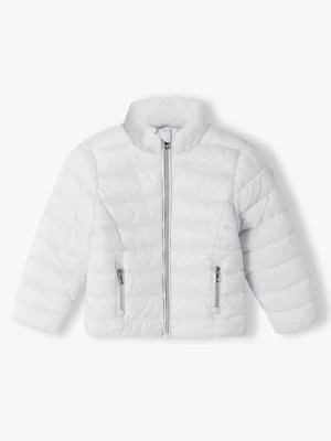 Zdjęcie produktu Biała kurtka przejściowa pikowana ze stójką dziewczęca Minoti