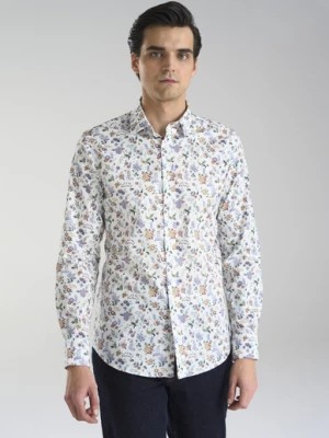 Zdjęcie produktu Biała męska koszula w kwiaty Pako Lorente