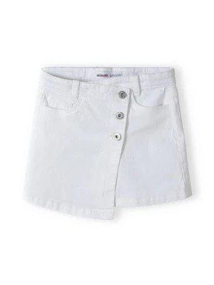 Zdjęcie produktu Biała spódnica krótka dziewczęca z ozdobnymi guzikami Minoti
