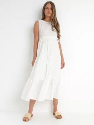 Zdjęcie produktu Biała Sukienka Bawełniana Rithas