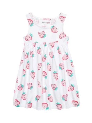 Zdjęcie produktu Biała sukienka niemowlęca bawełniana- truskawki Minoti