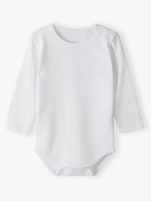 Zdjęcie produktu Białe body niemowlęce w prążki - 5.10.15.