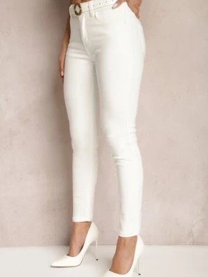 Zdjęcie produktu Białe Jeansy o Dopasowanym Fasonie Skinny Vlegge