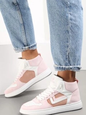 Zdjęcie produktu Biało-Różowe Sneakersy Maeramia
