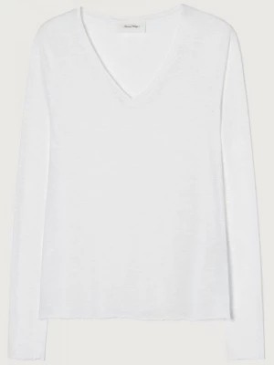 Zdjęcie produktu Biały kultowy t-shirt z długim rękawem American Vintage